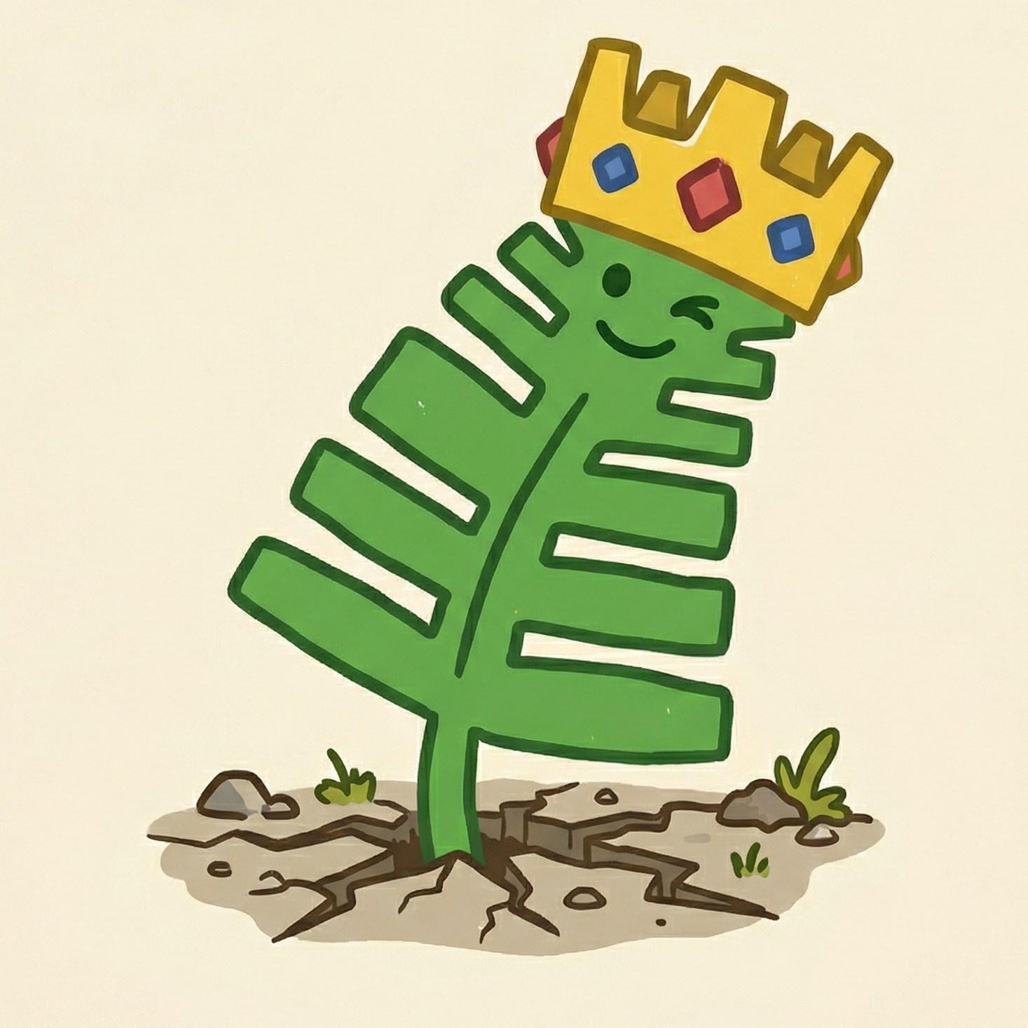 Fernie the plant mascot